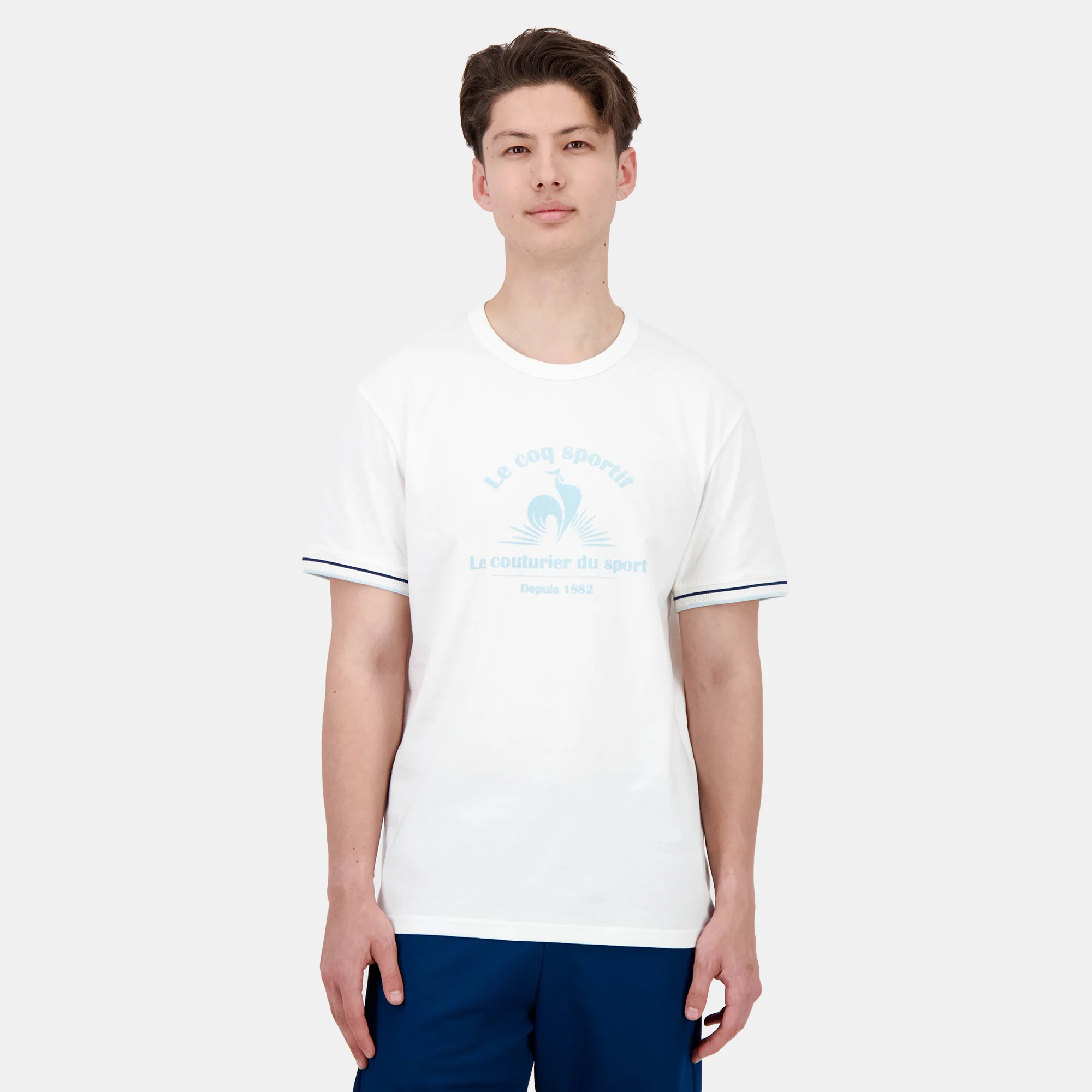 2510915-HERITAGE LF Tee SS N°2 M marshmallow | T-shirt Homme