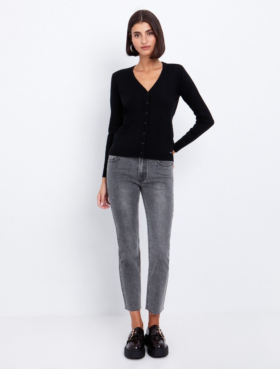 Basic πλεκτή ζακέτα