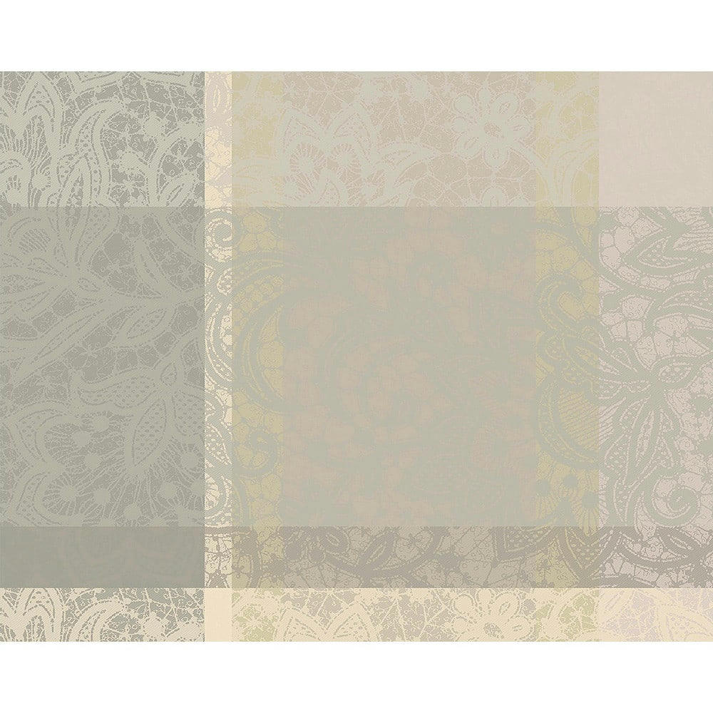 MILLE DENTELLES NATUREL - Set enduit imperméable pur coton beige 40X50