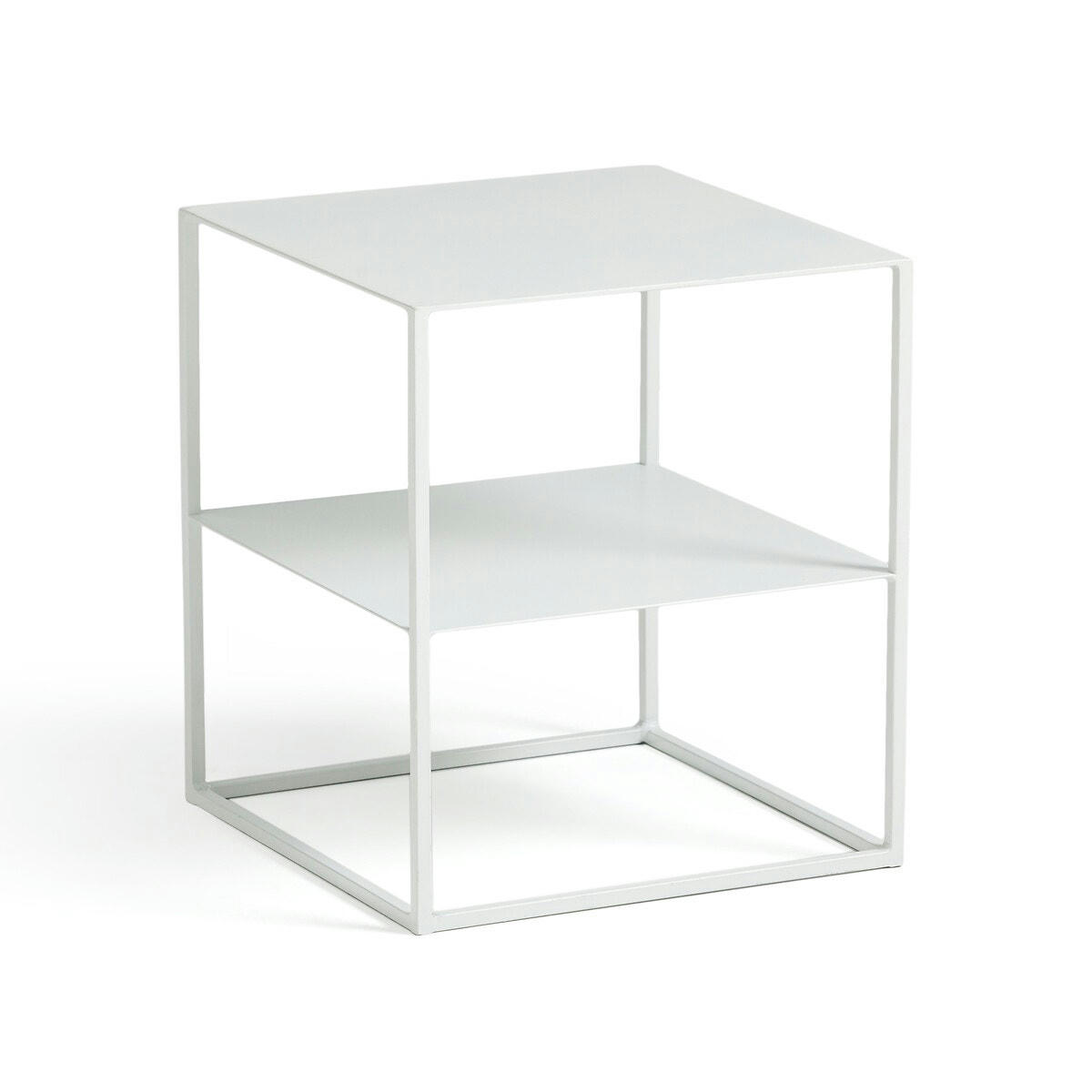 Chevet métal acier, 2 plateaux, Janik