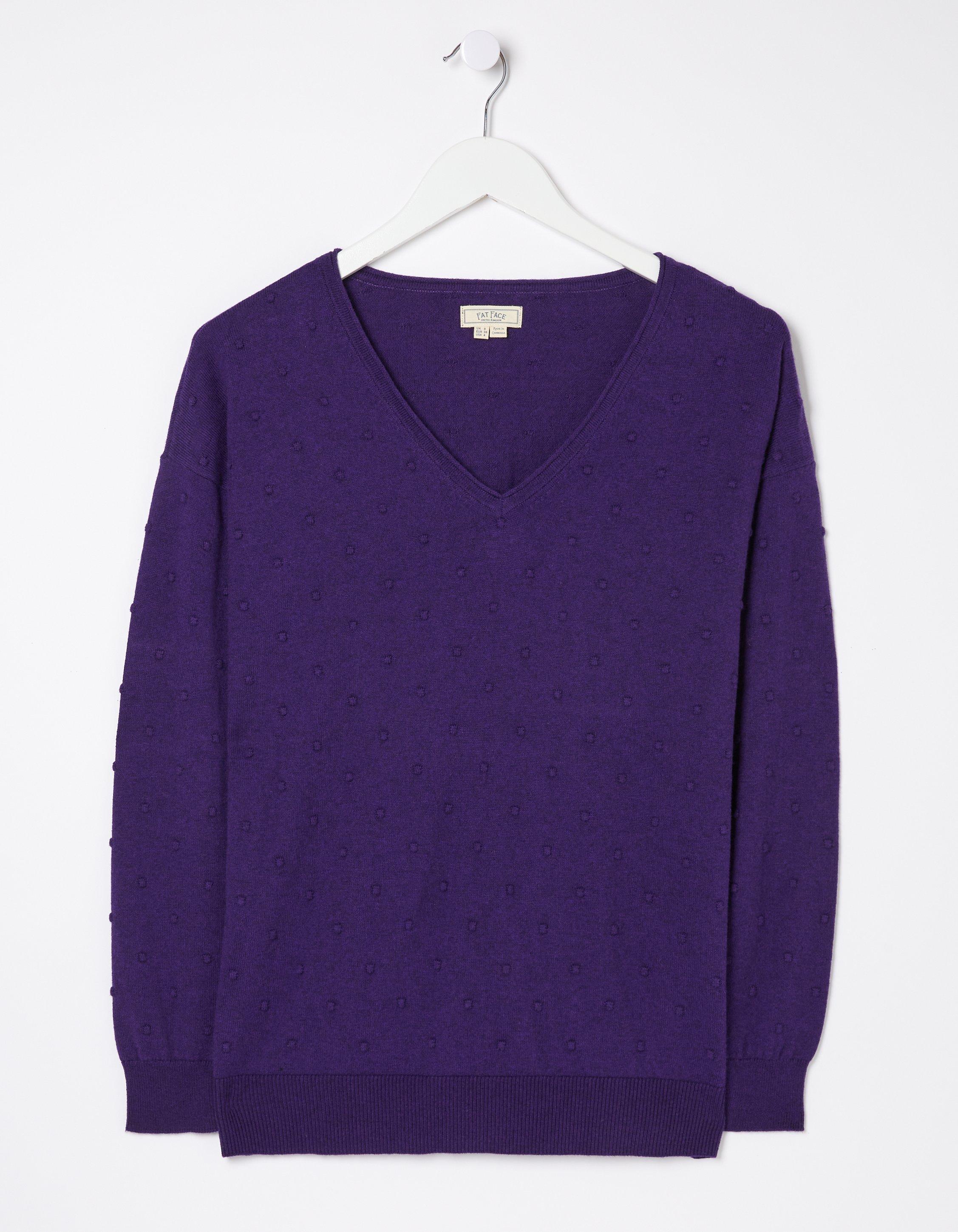 Vonnie Bobble V Neck Jumper