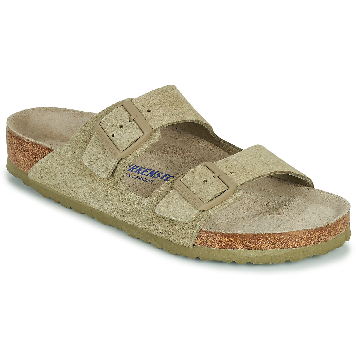 BIRKENSTOCK - Arizona Soft Footbed - Suede / Faded / Khaki / Regular