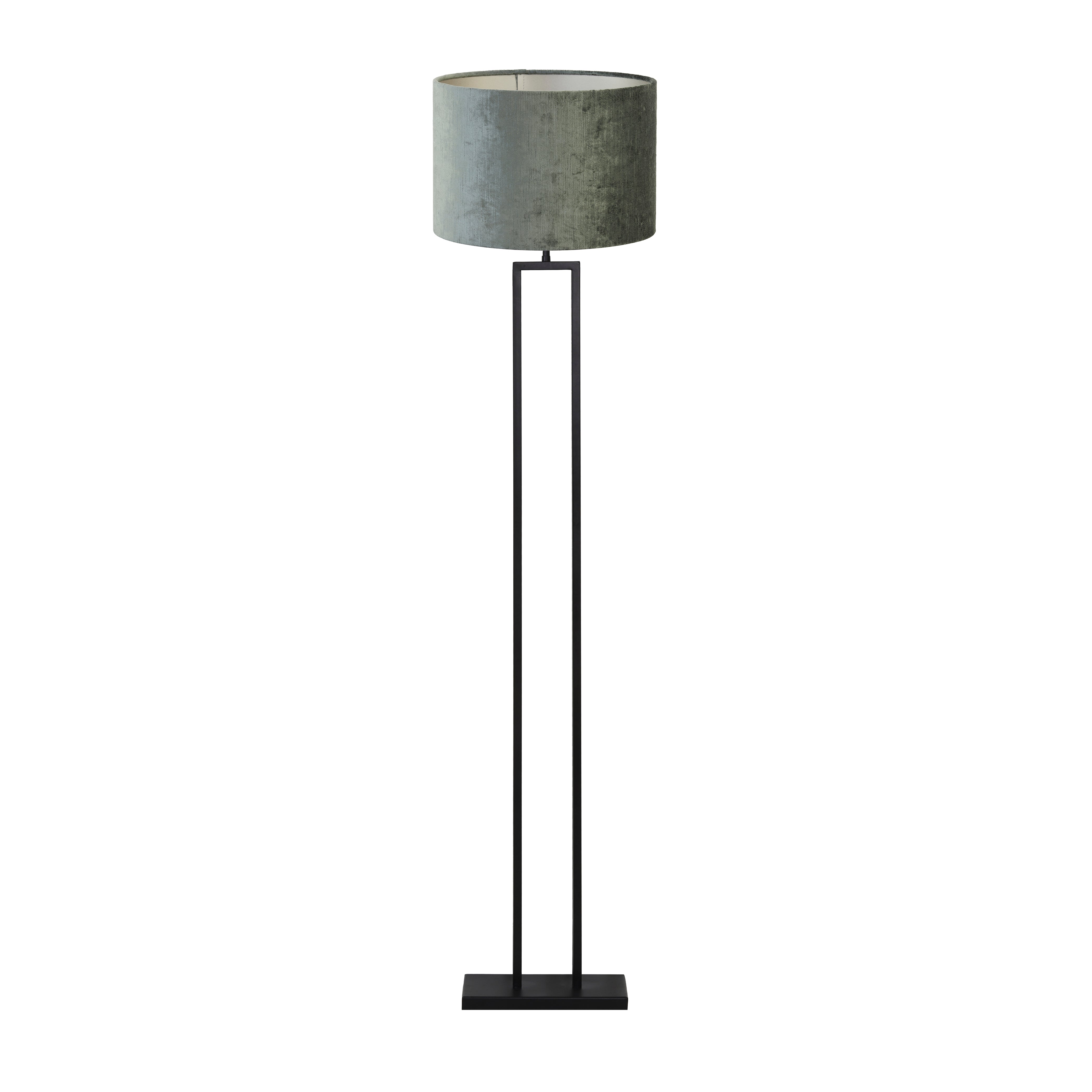 Light & Living vloerlamp Shiva/Gemstone - zwart, antraciet - 40x40x170cm