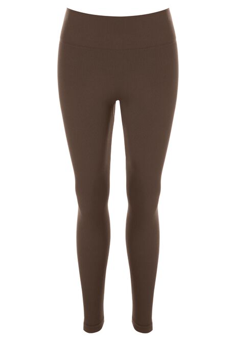 Womens Khaki Seamfree Leggings