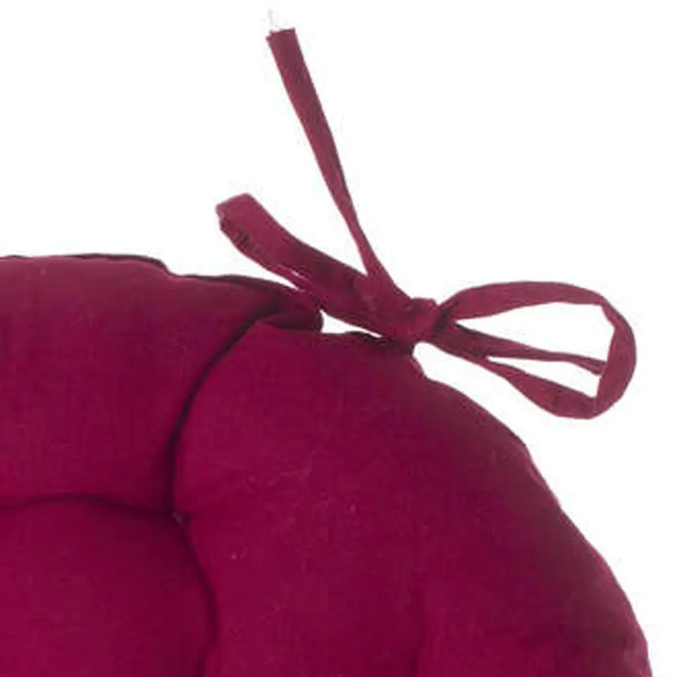 Atmosphera Stoelkussen - donkerrood - katoen -38x6.5cm zitkussen