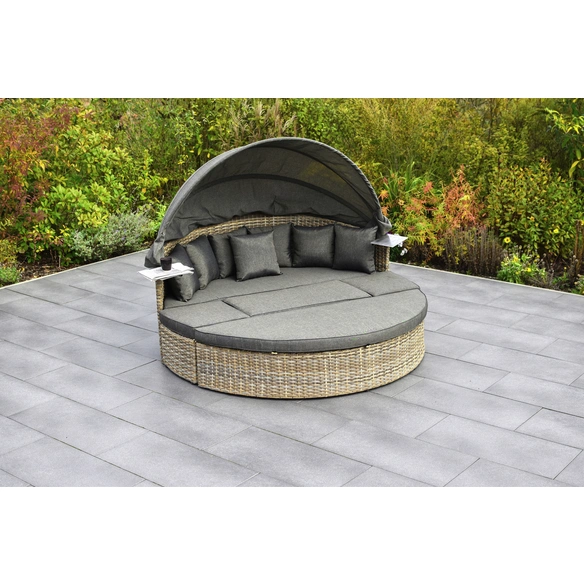 Relaxinsel »Riva«, Aluminium/Kunststoffgeflecht, pulverbeschichtet, natur