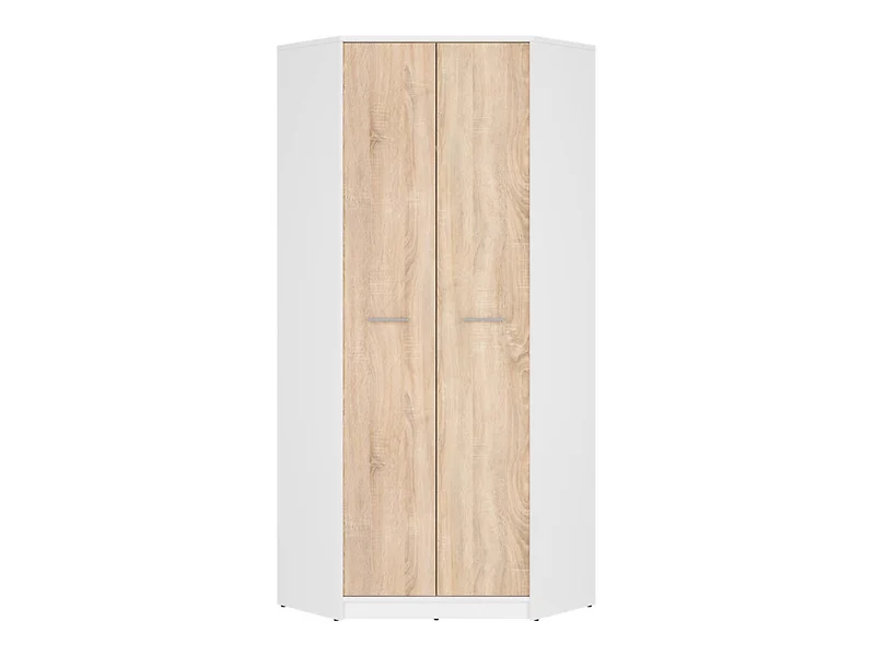 Szafa narożna Nepo Plus 80x80 cm biały/dąb sonoma