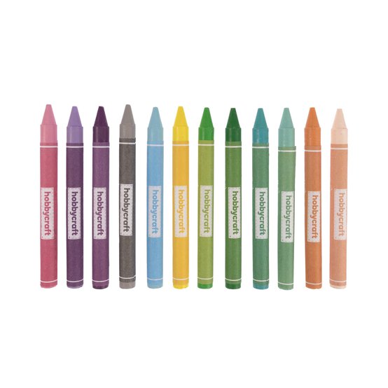 Pastel Wax Crayons 12 Pack
