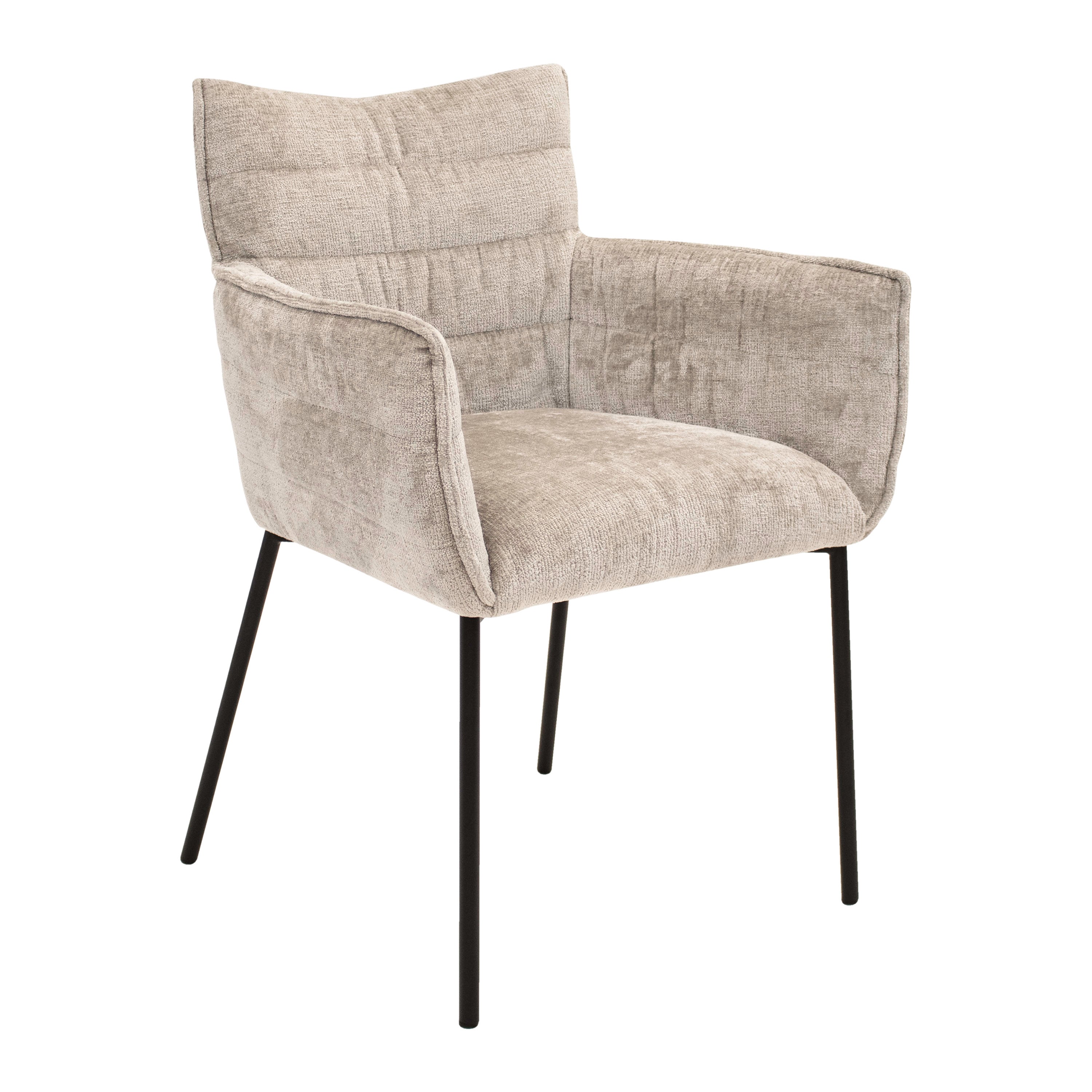 Kick eetkamerstoel Goos - Grijs/Beige