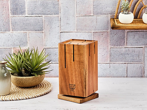 Bloc couteaux rotatif SKAGEN - Bois