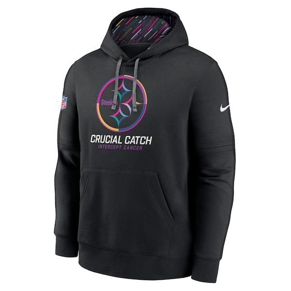 Pittsburgh Steelers Nike 2024 NFL Crucial Catch Club Pullover Hoodie - Black