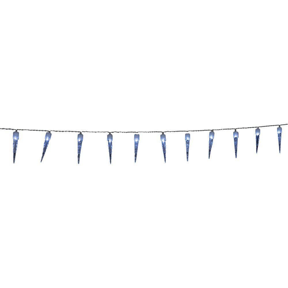 Guirlande lumineuse extérieure stalactite 100LED blanc froid 14,9m