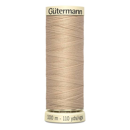 Gutermann Beige Sew All Thread 100m (186)