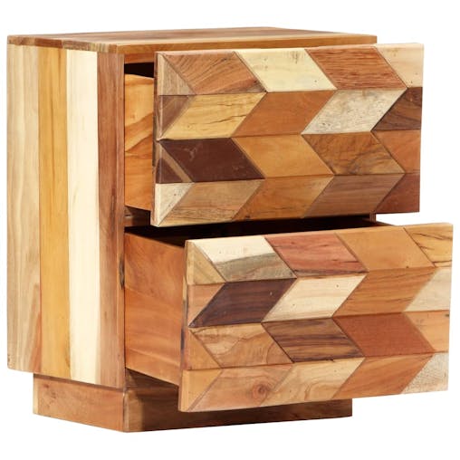 NNEVL Bedside Cabinet 40x30x50 cm Solid Reclaimed Wood