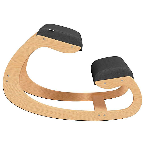 Chaise de bureau vidaxl H. 55 cm non pliable en bois interieur noir