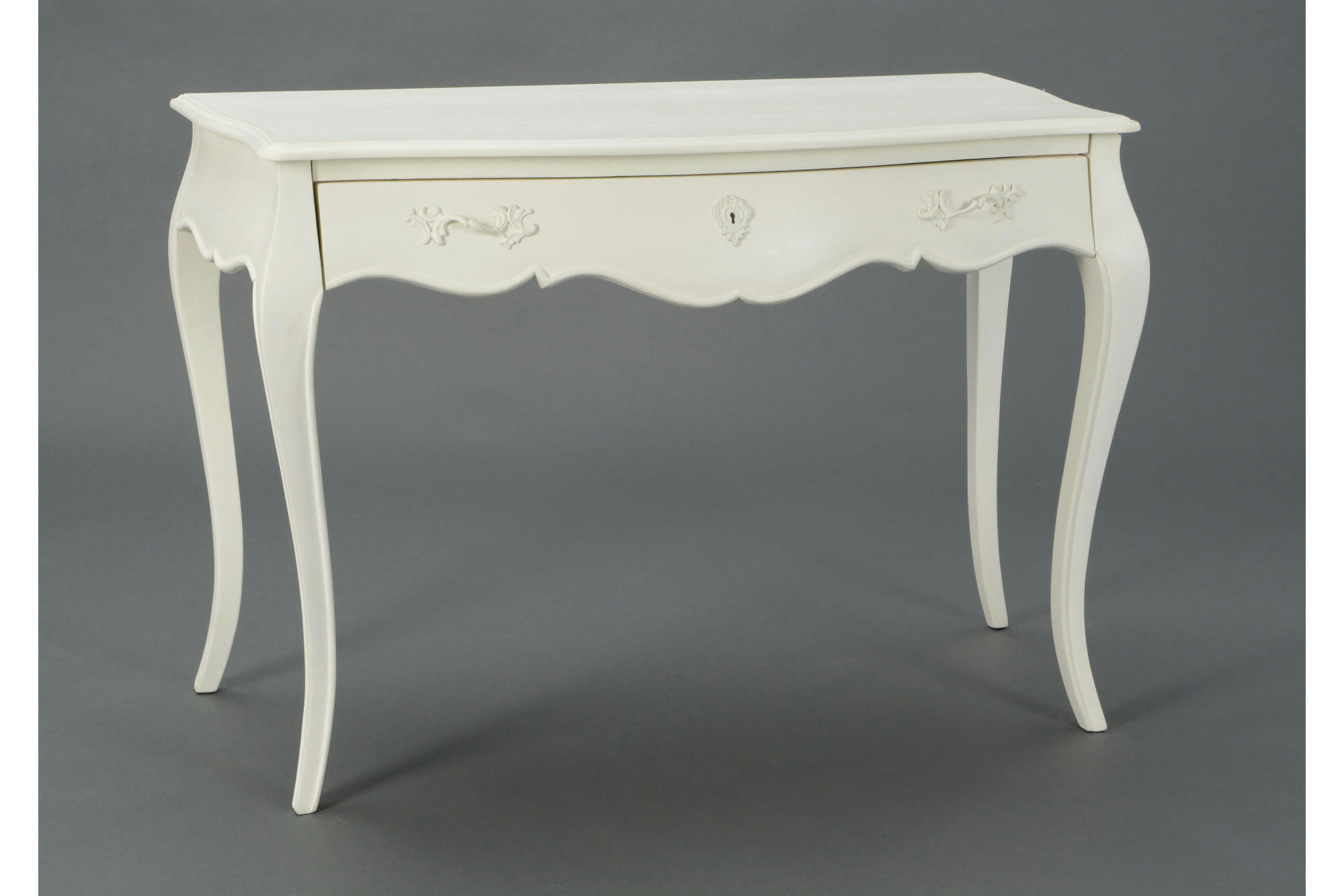 MURIANE - Bureau simple en bois blanc