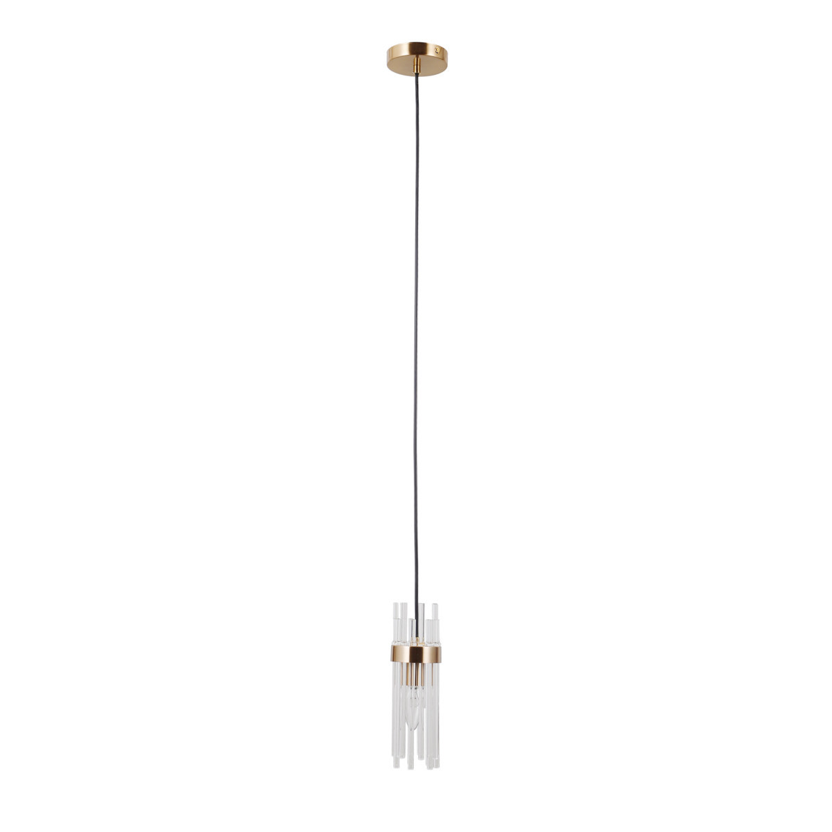 Lampa wisząca złota TARASO 1xE14x40W wym: 120x8x8 cm Italux