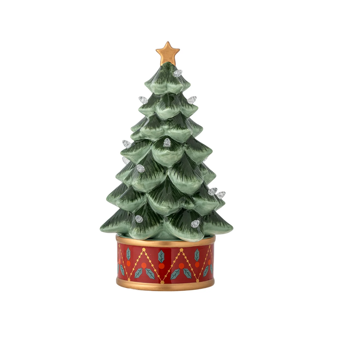 Bloomingville - Fannie Deko-Tannenbaum mit Licht, grün