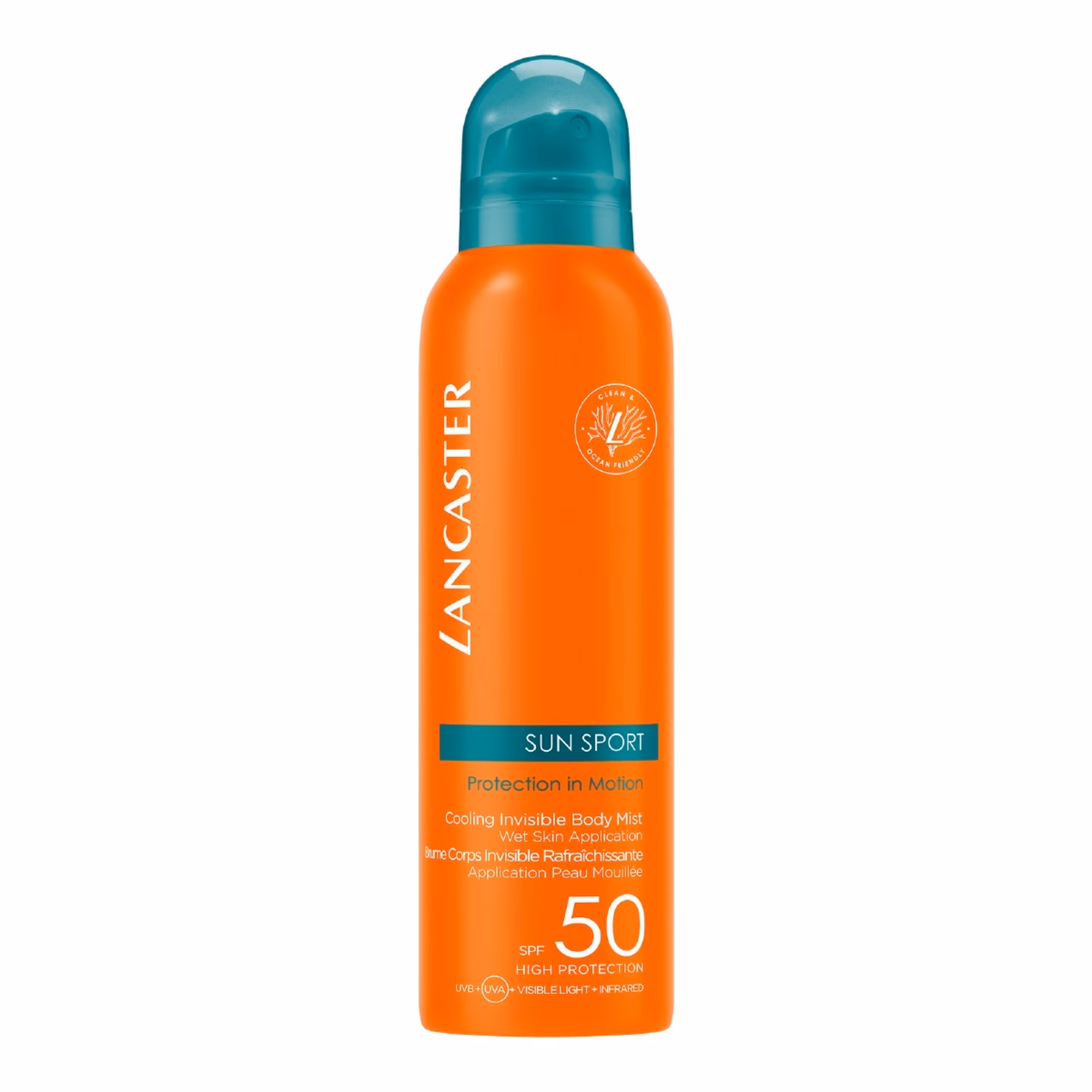 SUN SPORTBrume invisible rafraîchissante application peau mouillée spf50