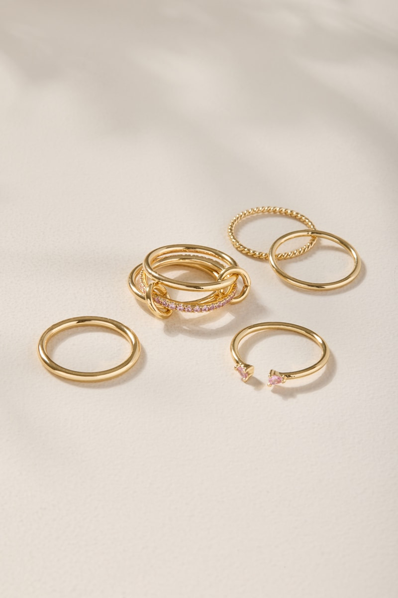 Sandra Interlocked Ring Set