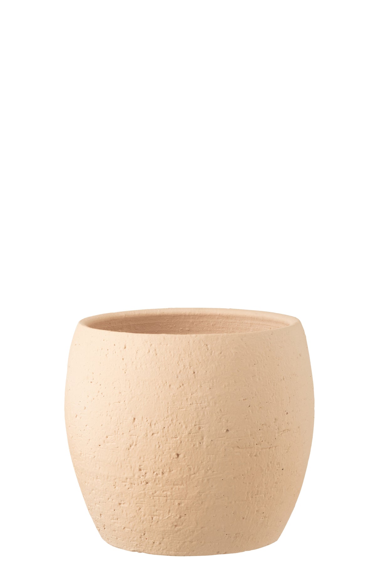 J-Line bloempot Enya - keramiek - beige - extra large - Ø 28 cm