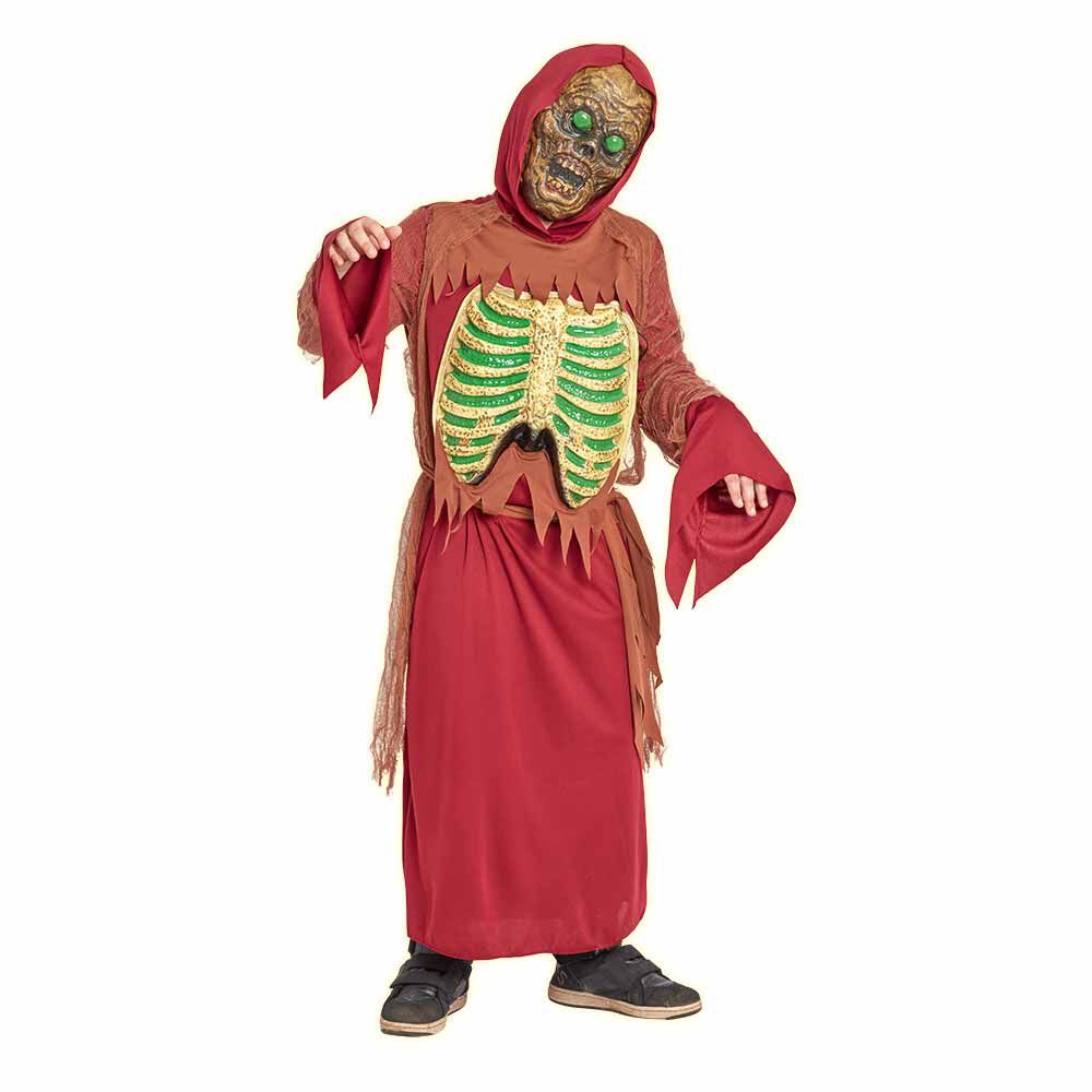 Déguisement garçon Halloween zombie lumineux 11/14 ans
