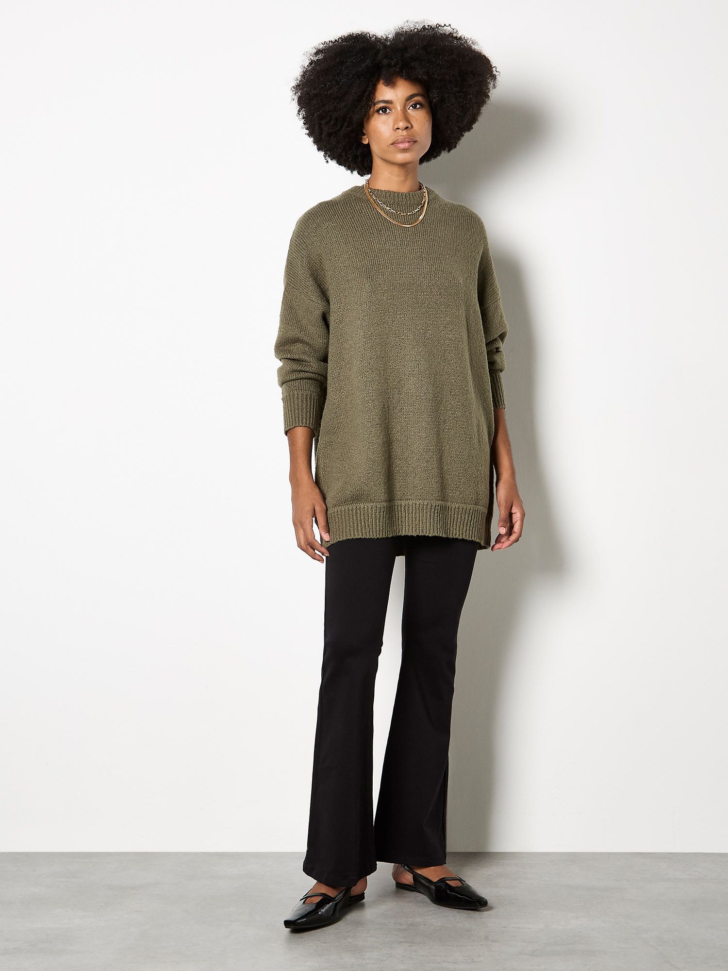 Apricot Oversized Jumper Tunic