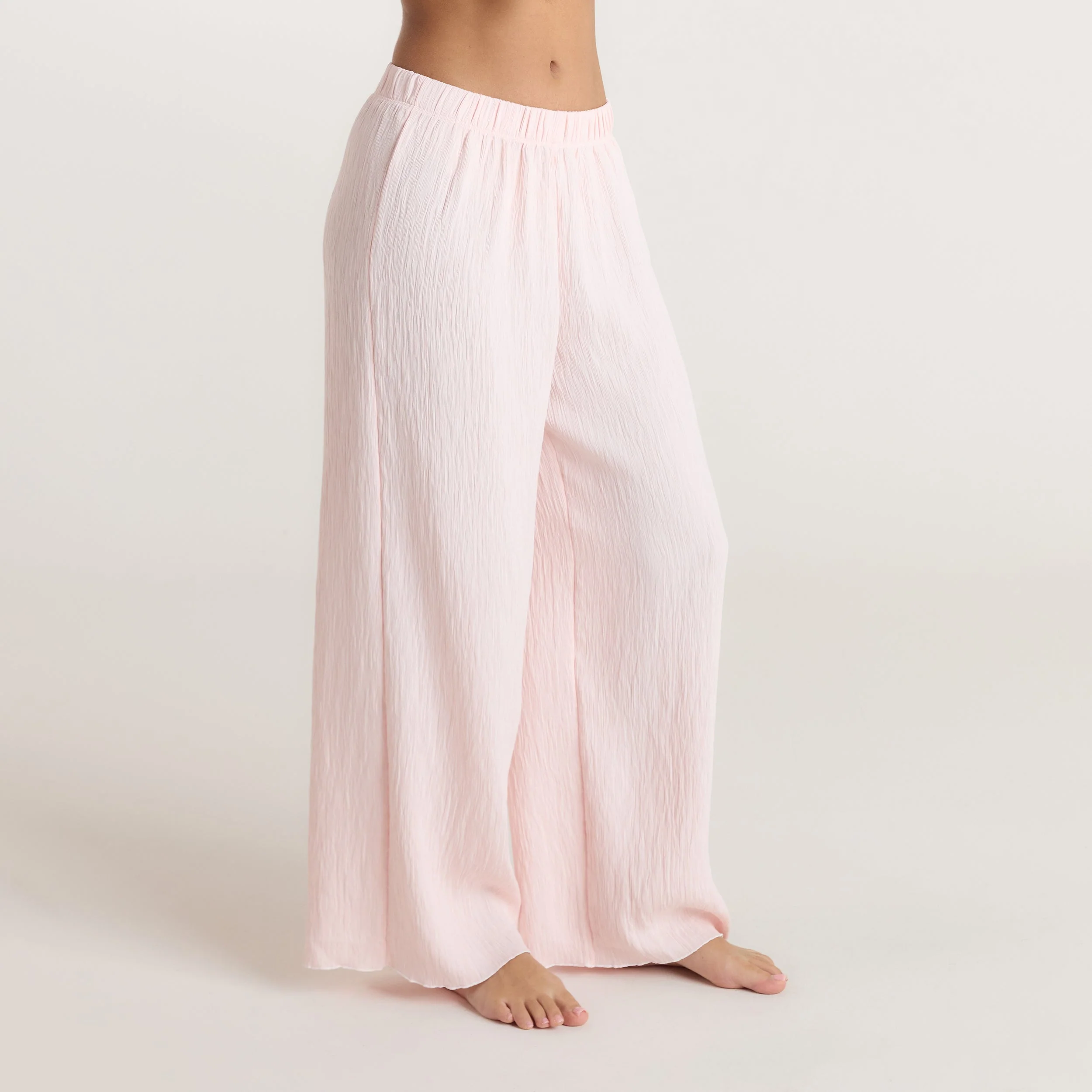 Crinkle Pyjama Bottoms - Pink
