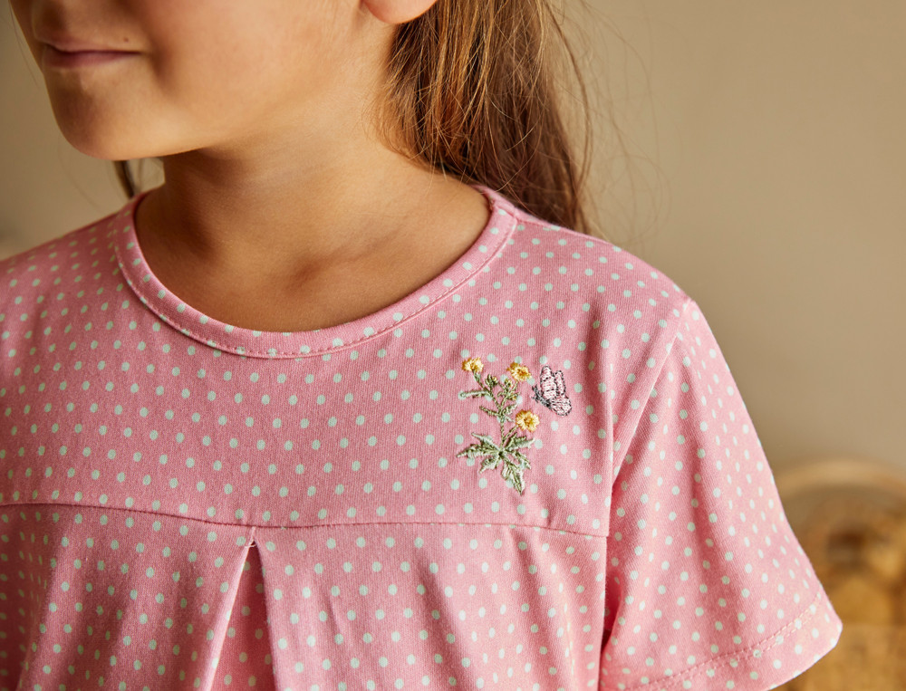 Chemise de nuit enfant poisRonde bucolique