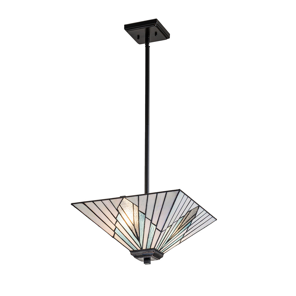 Lampa wisząca wielokolorowo-vintage brąz ALDERLEY 2xE27x60W Elstead