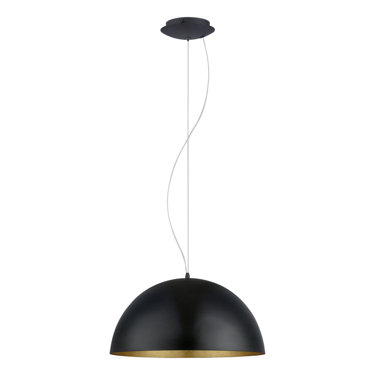 EGLO hanglamp Gaetano 1 - e27 - ø 53 cm - zwart/goud