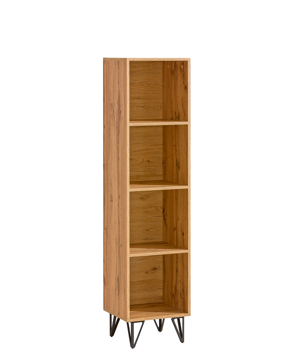 Wysoki regałMILENIUM 10 w kolorze dąb wotan