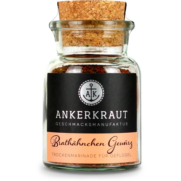 Gewürzkräutermischung, Brathähnchen Gewürz 75g Korkenglas