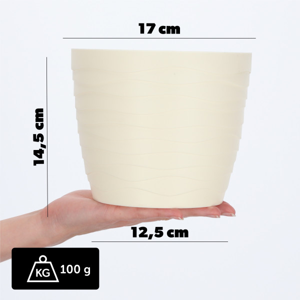 Doniczka Osłonka Donica Na Kwiaty 17cm Kolory