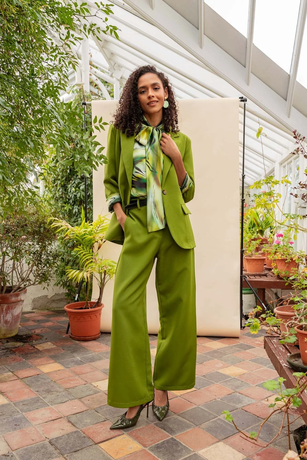 Boyfriend Blazer in Green