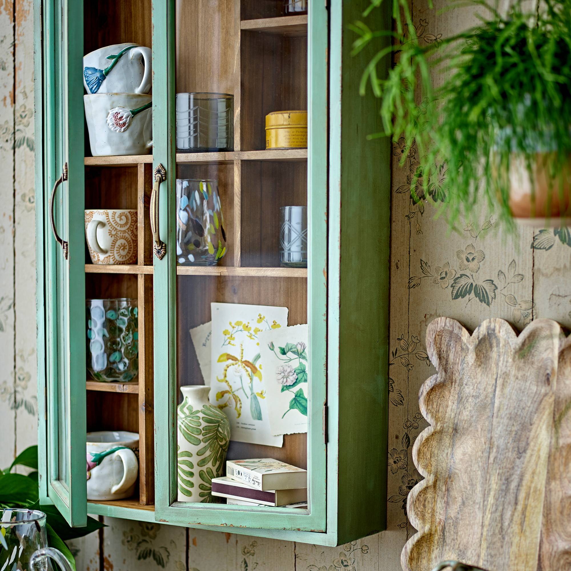 Bloomingville Hazem Vitrinekast - Groen