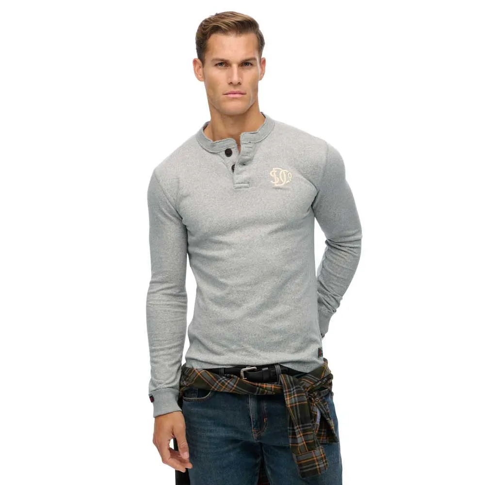 Superdry Vintage Athletic Grandad long sleeve T-shirt