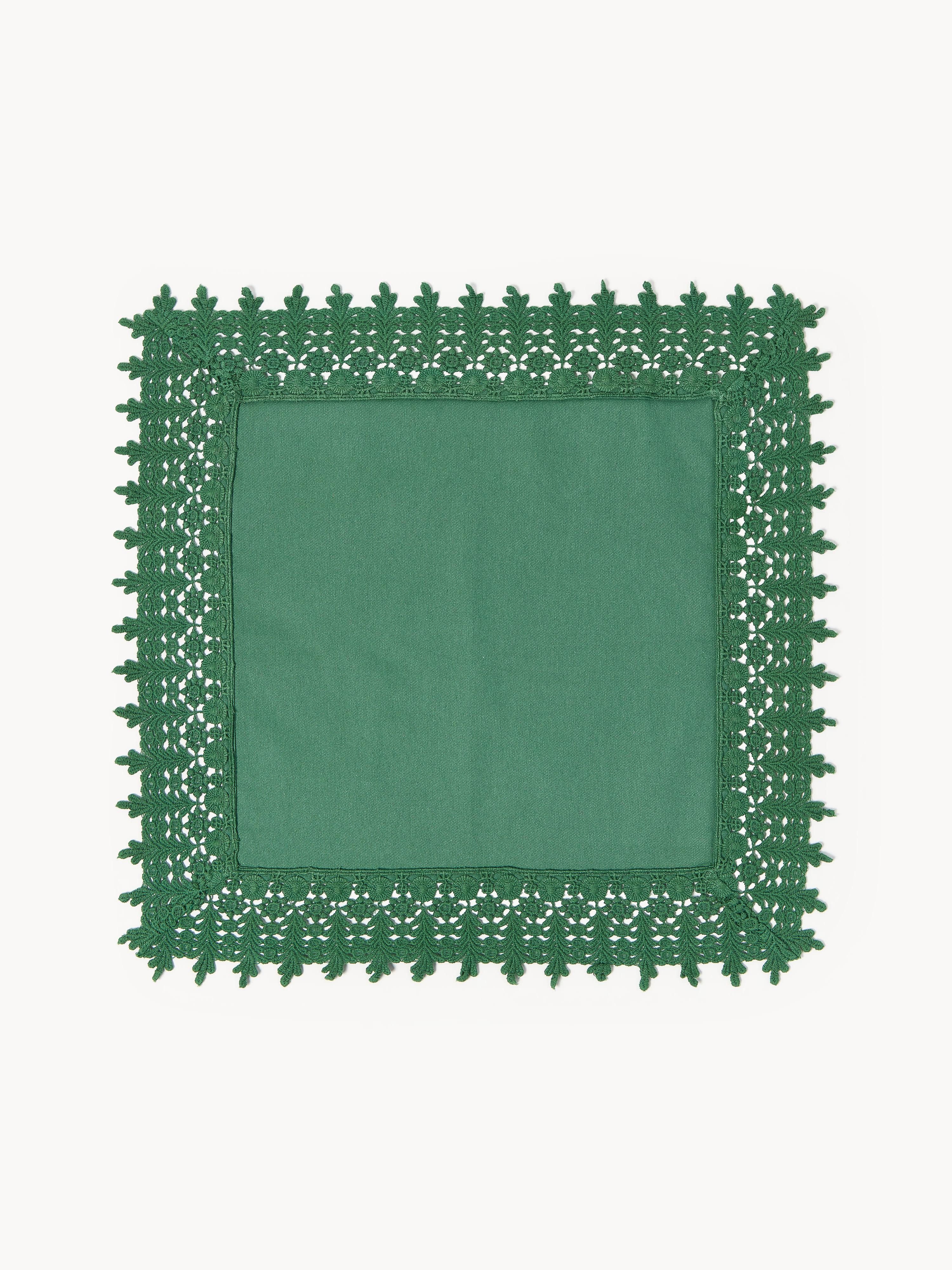 Stoffservietten Flavia mit Spitzenabschluss, 4er-Set