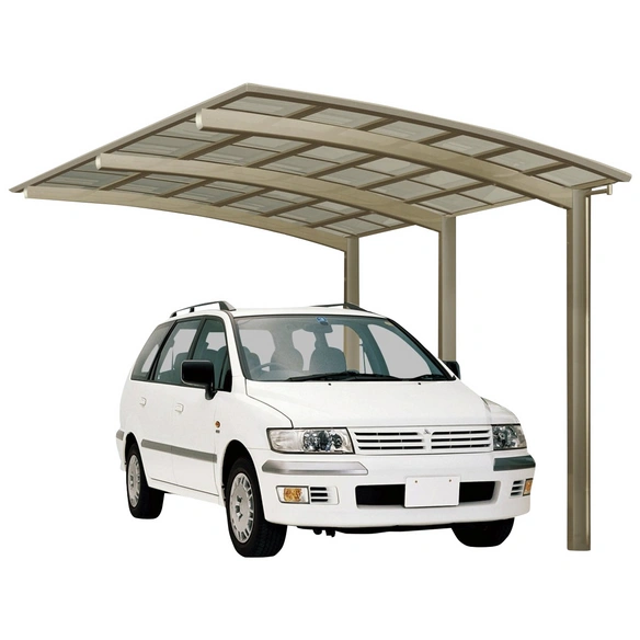 Einzelcarport »Portoforte«, Typ 110, Außenmaß BxT: 270,4 x 495,4 cm, edelstahlfarben