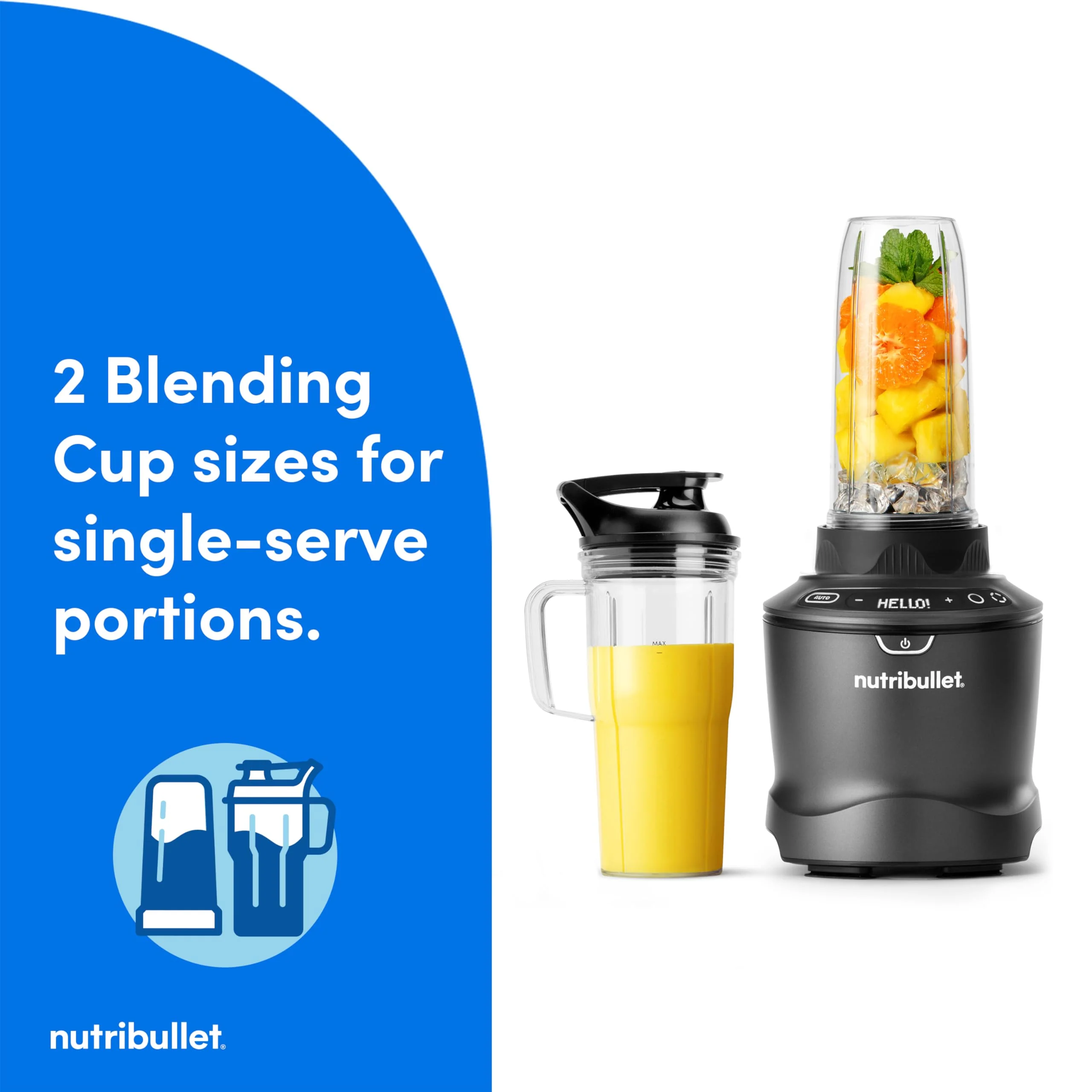 nutribullet SmartSense Blender Combo, 1400 Watt Gunmetal(Gunmetal Gray)