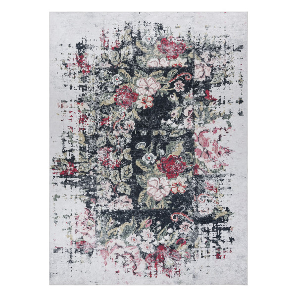 Dywan do prania ANDRE 1816D Kwiaty vintage antypoślizgowy - 160x220 cm