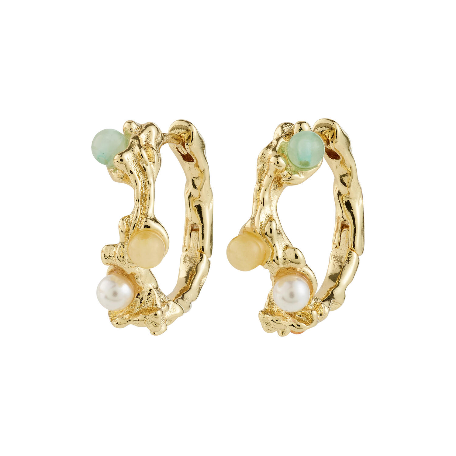IRIS hoops, guldbelagt