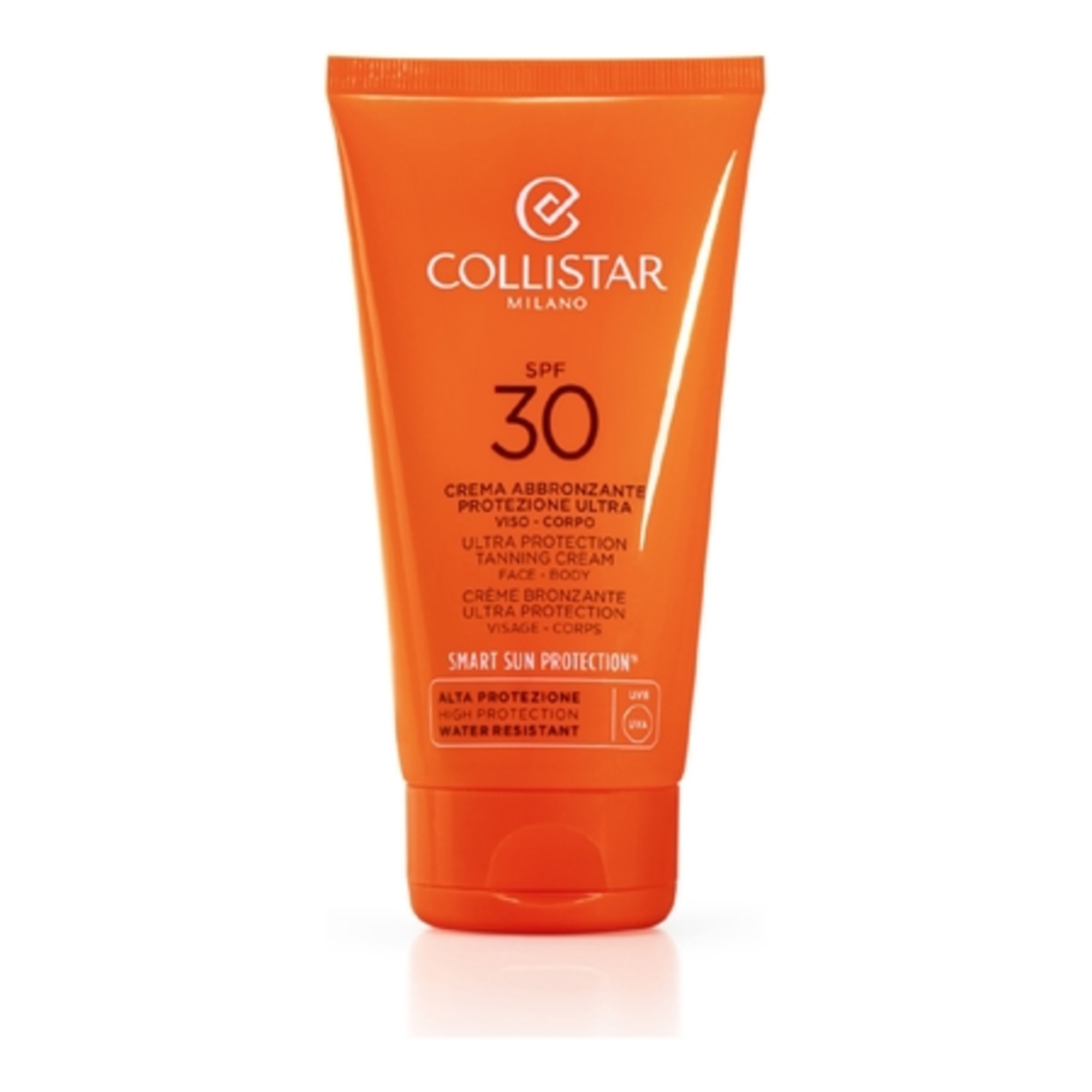 SOLAIRESCrème bronzante ultra protection SPF30 visage-corps résistante à l'eau