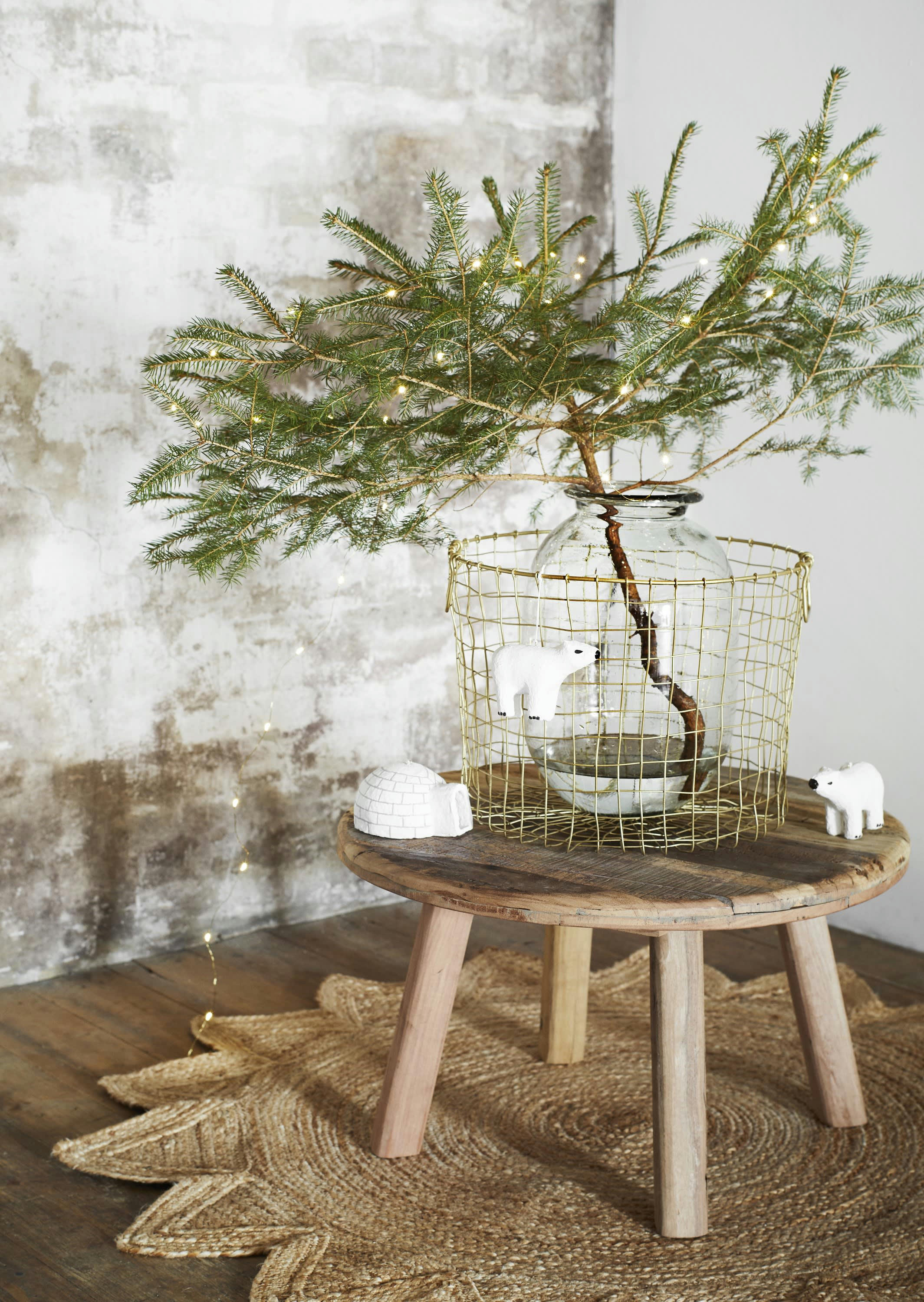 PERLI - Table basse en bois marron