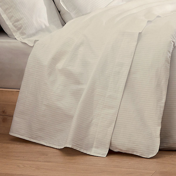 Housse de couette esprit grand hôtel (200x200 cm - Sable)