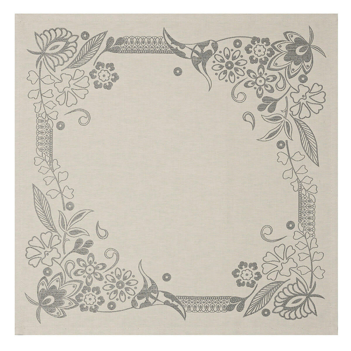 HAUTE COUTURE - Serviette en lin caviar 58 x 58