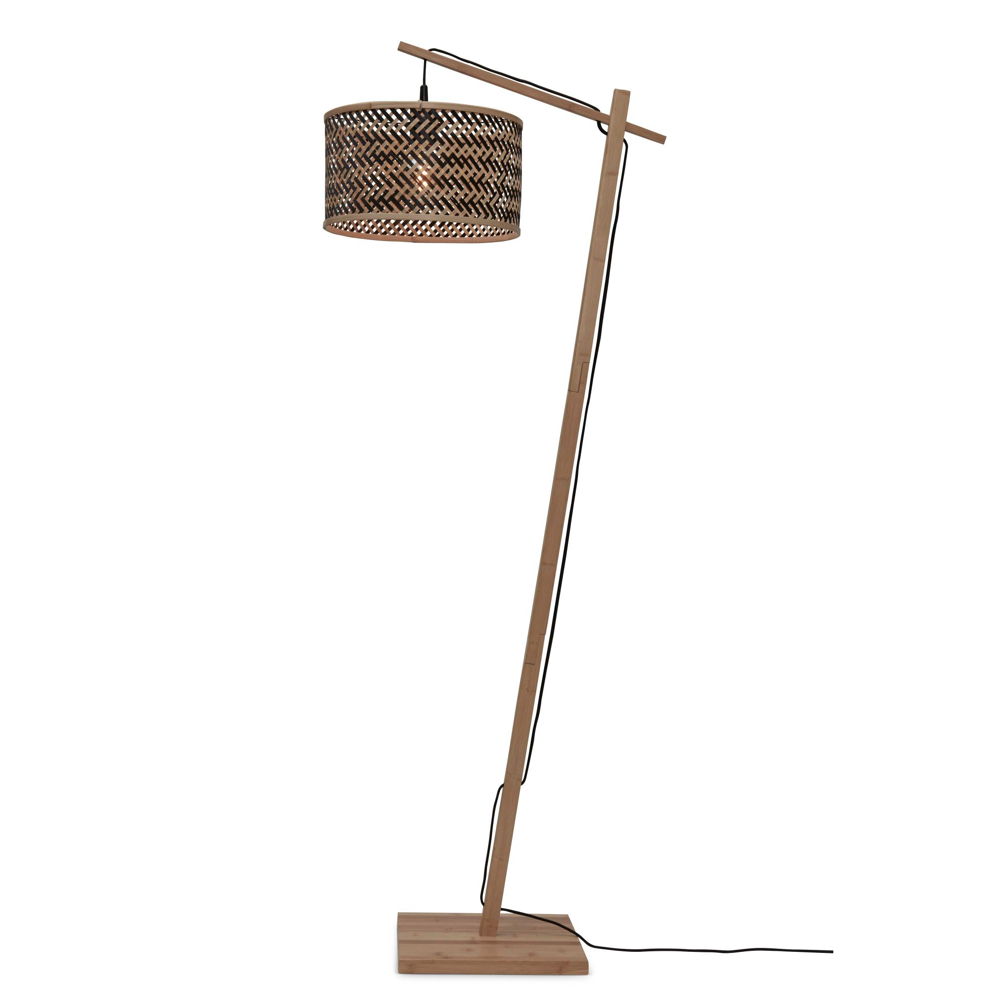GOOD&MOJO vloerlamp Java - bruin - Ø32cm