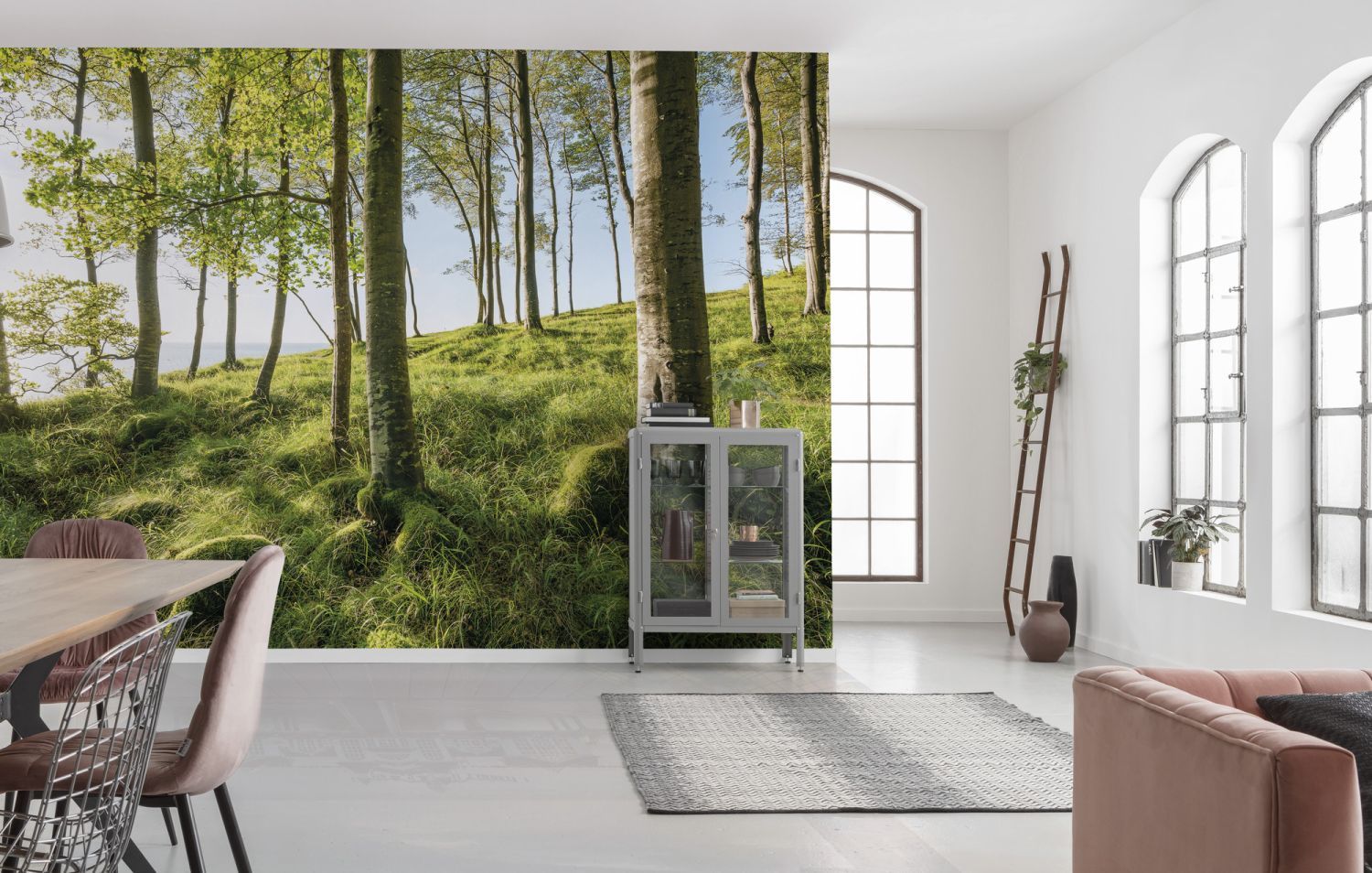 Sanders & Sanders fotobehang landschap groen en blauw - 450 x 280 cm - 612683