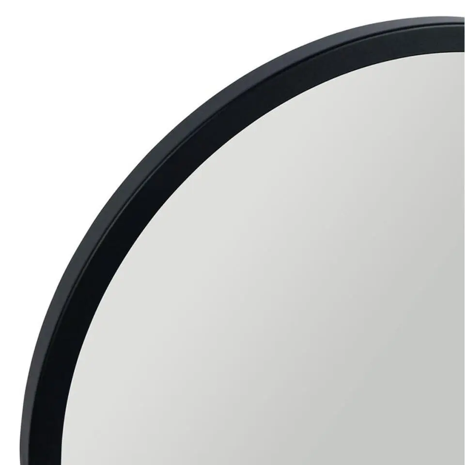 Ostaria Wandspiegel Arch - zwart - metaal - halfrond - 34 x 50 cm