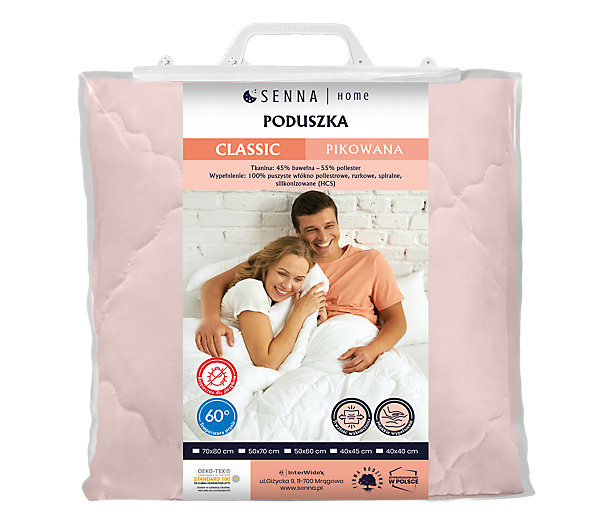 Oreiller 70x80 CLASSIC QUILTED Senna Home rose